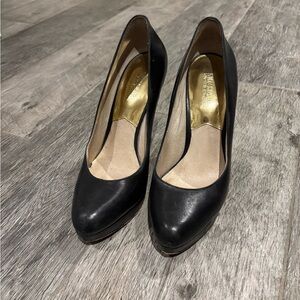 MICHAEL Michael Kors Black Heels with Smooth Leather and High Thin Heel